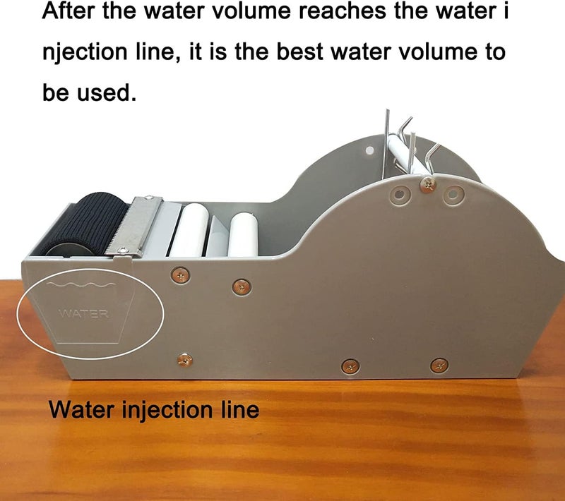 QILIMA Desktop Grey Water Activated Tape Dispenser with Reinforced Kraft Paper Gum Tape 1.88In x 55 Yards for Shipping, Carton and Box Sealing - Image 2